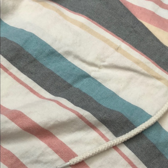 Roxy Hooded Long Sleeve Striped Poncho Shirt - Picture 5 of 7